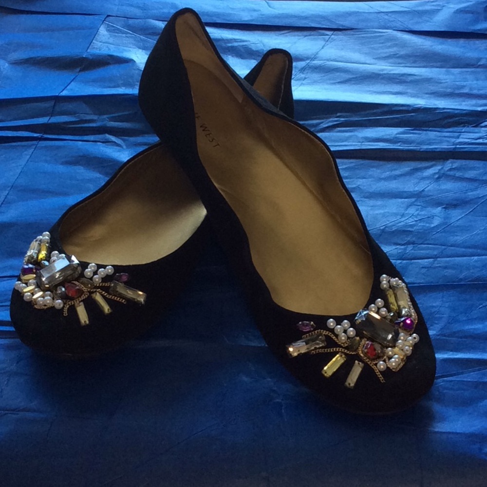 Jeweled ballet shoes